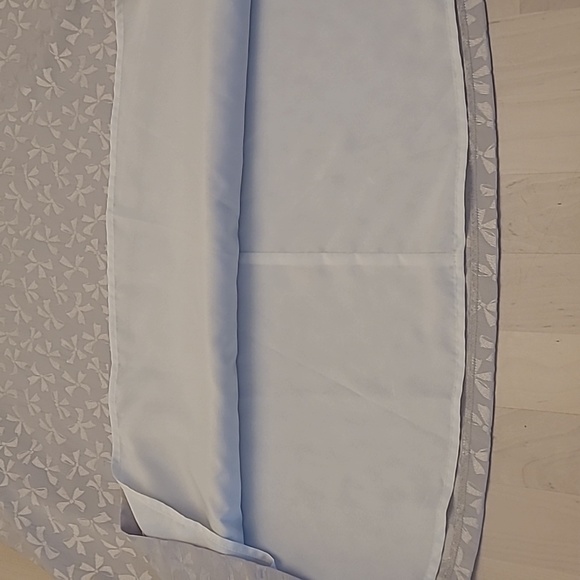 NWOT Ann Taylor Factory Runway Sample Silvery Bow Patterned Side Zip Skirt - Picture 6 of 12